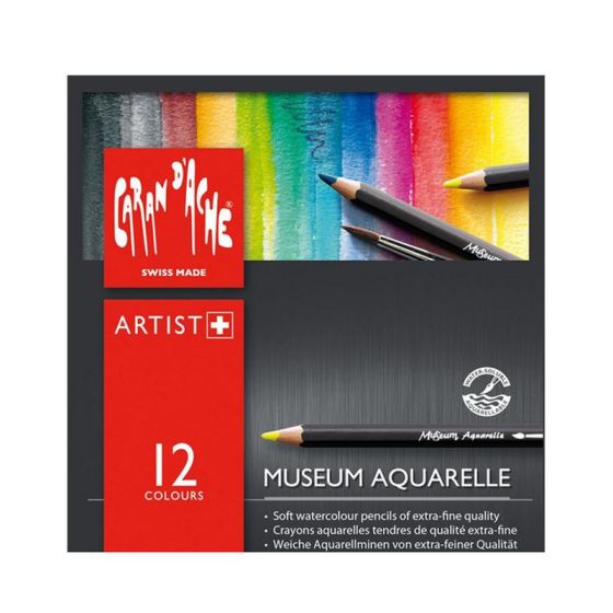 CARAN D'ACHE Crayons de couleur PRISMALO, coffret bois de 80