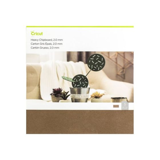 Cricut - 5 Feuilles Carton Epais 2Mm 28X28Cm