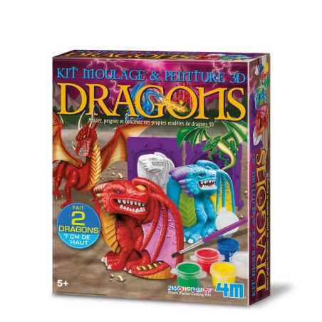 4M CREA  KIT DE MOULAGE DRAGONS 3D IM#10607