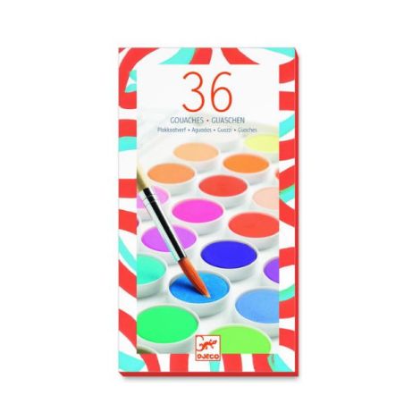 Palettes De Peinture - 36 Pastilles De Gouache