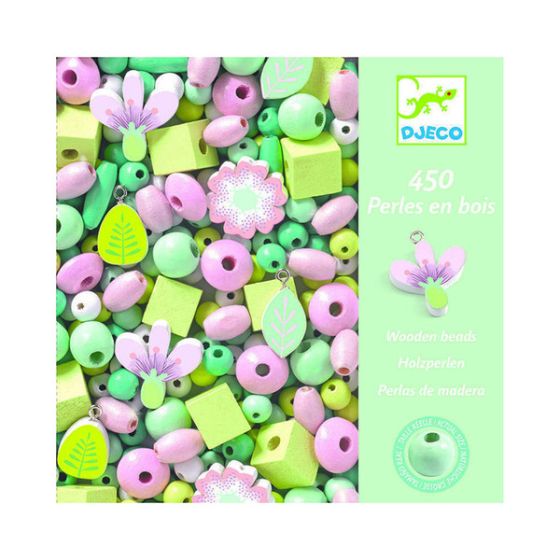 FOISON DE PERLES - PERLES EN BOIS, FEUILLES ET FLEURS IM#10764