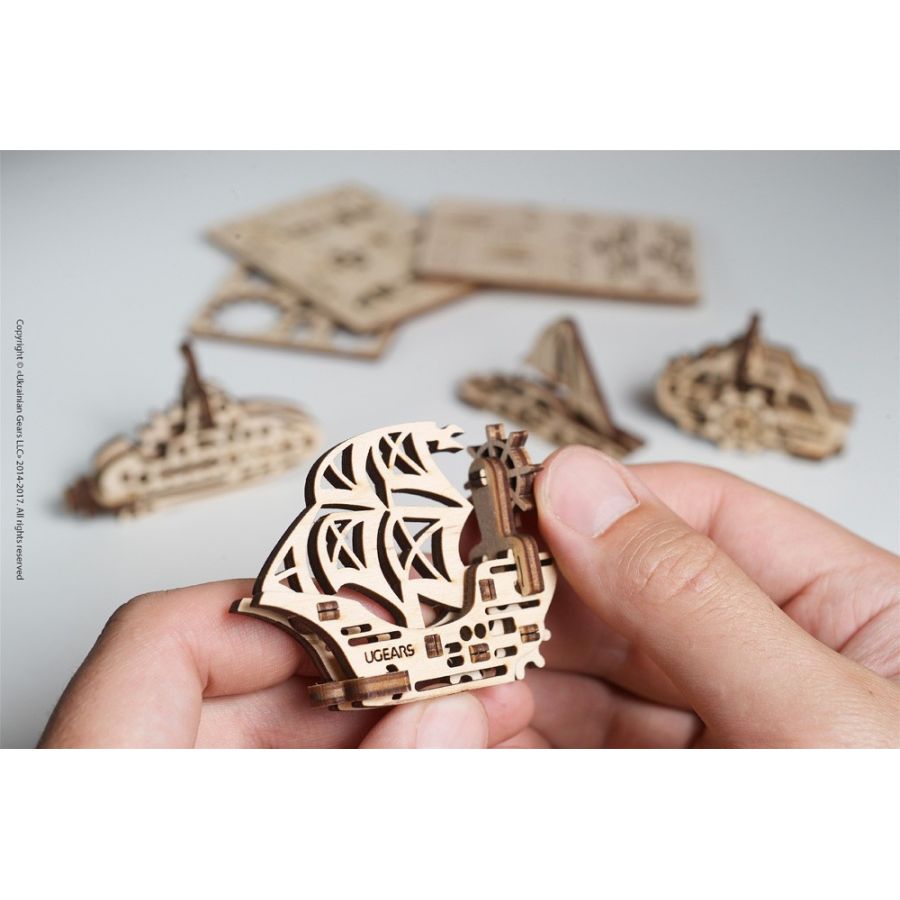 U-fidget bateaux Ugears Color'i