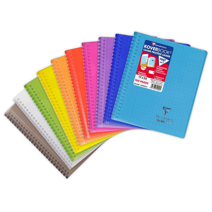 Cahier koverbook Clairefontaine Color'i