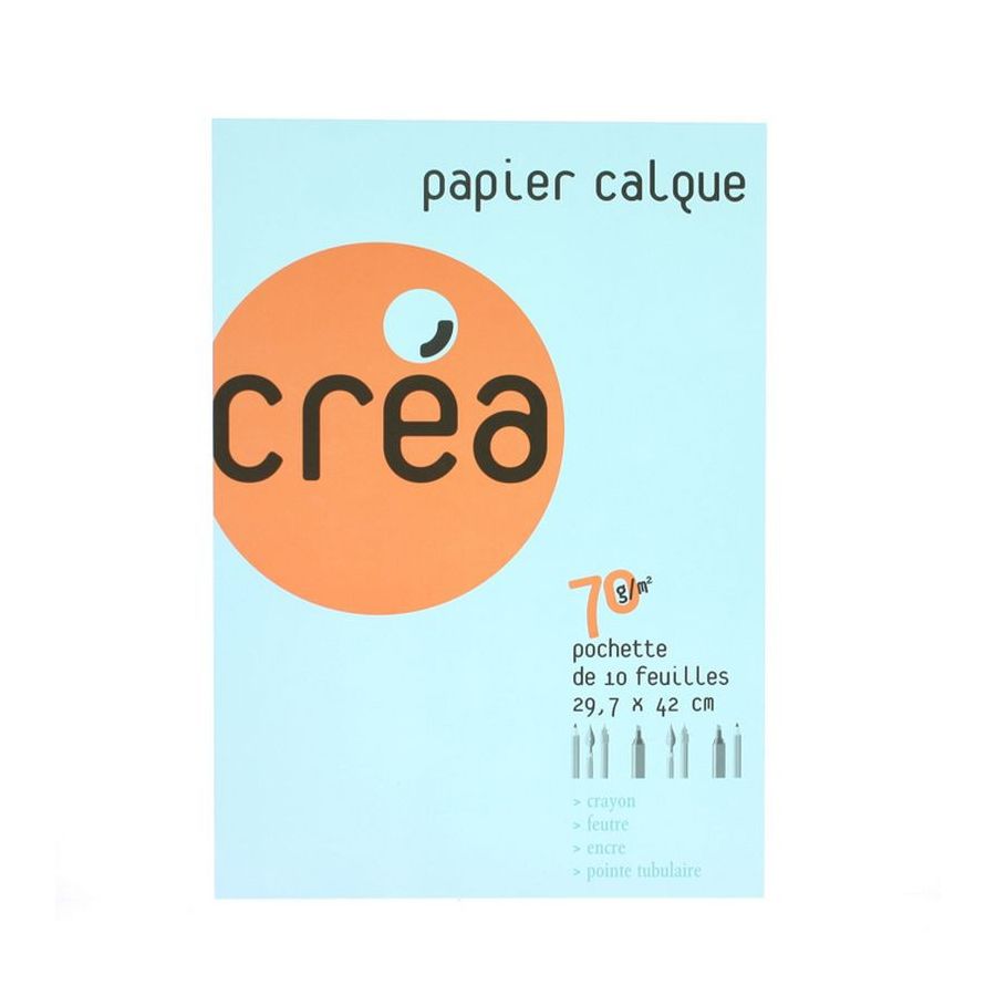 10 PAPIER CALQUE A3 70G