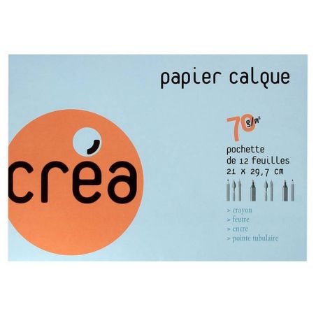 12 PAPIER CALQUE A4 70G IM#1089