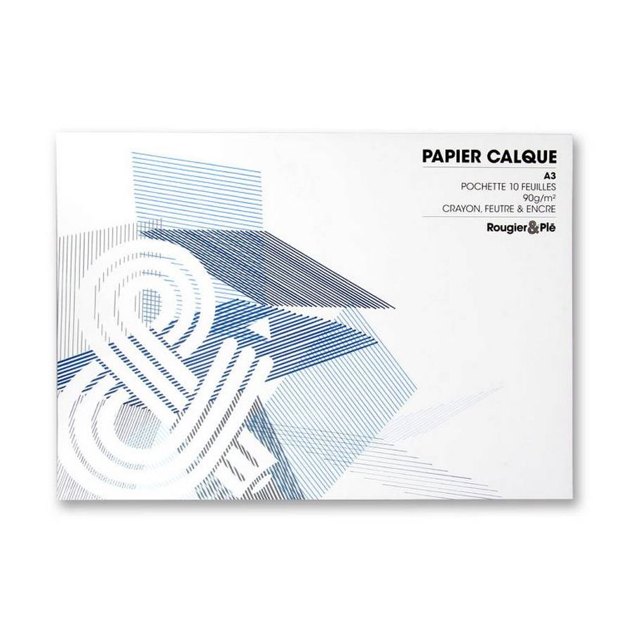 10 PAPIER CALQUE A3 90G