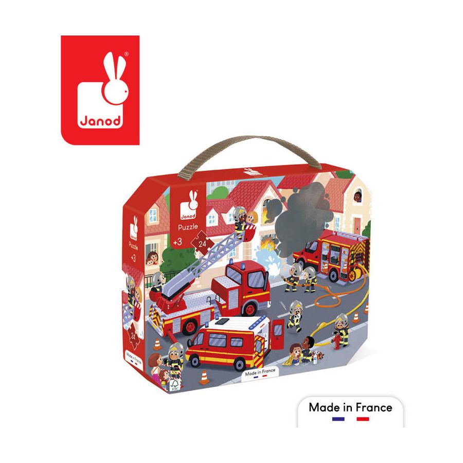 Puzzle pompiers Janod Color'i