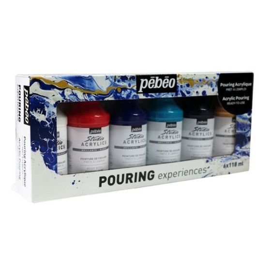 Set peintures pouring Pébéo Color'i
