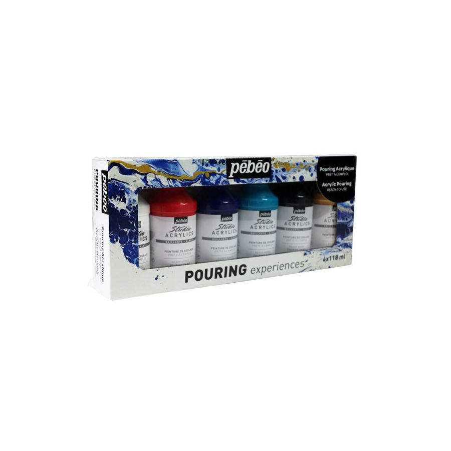 Set peintures pouring Pébéo Color'i Set peintures pouring Pébéo Color'i