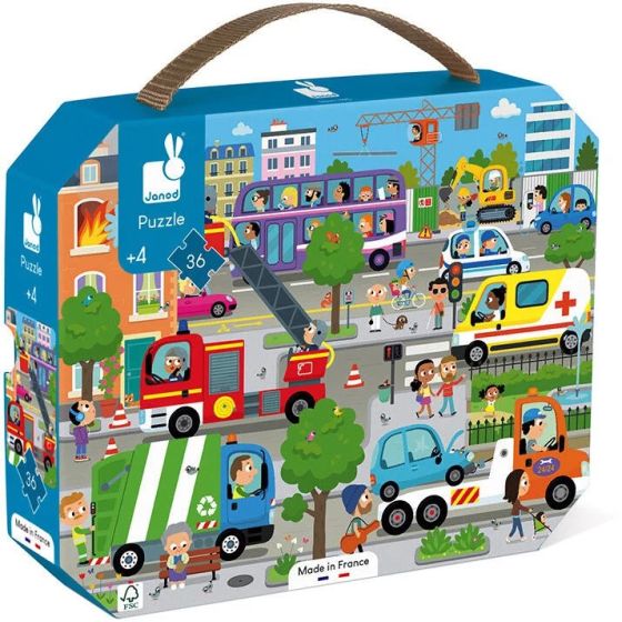 Puzzle city Janod Color'i
