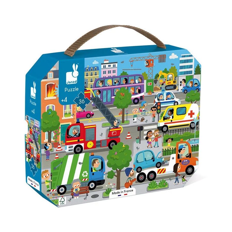 Puzzle city Janod Color'i