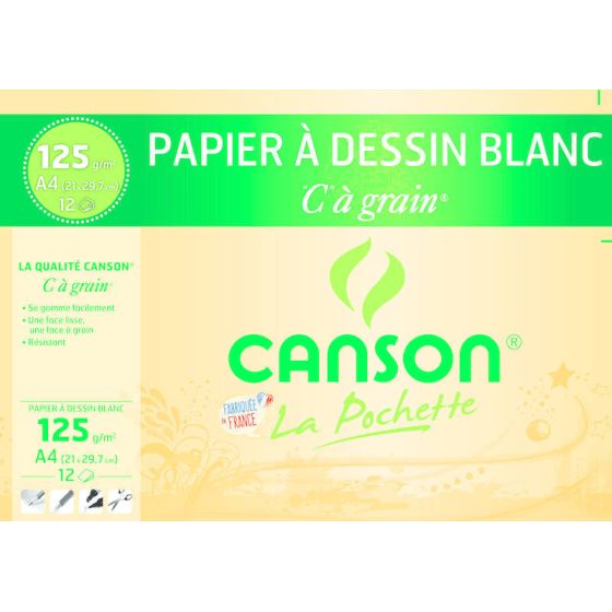 Feuille dessin blanc Canson Color'i