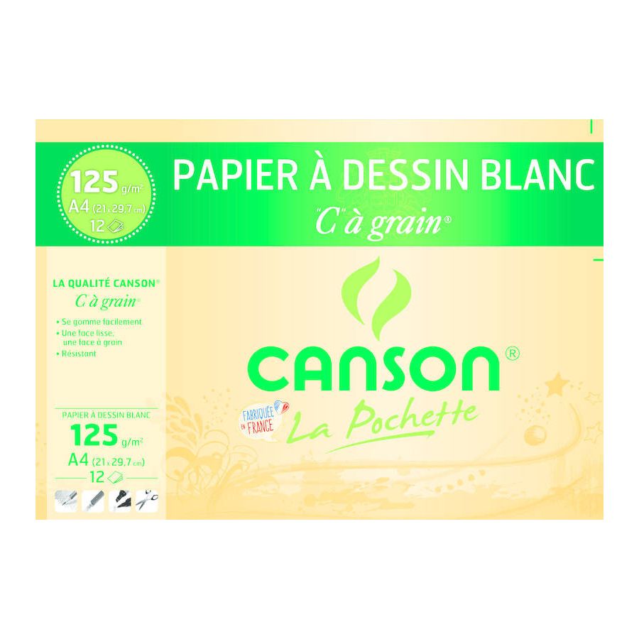 Feuille dessin blanc Canson Color'i