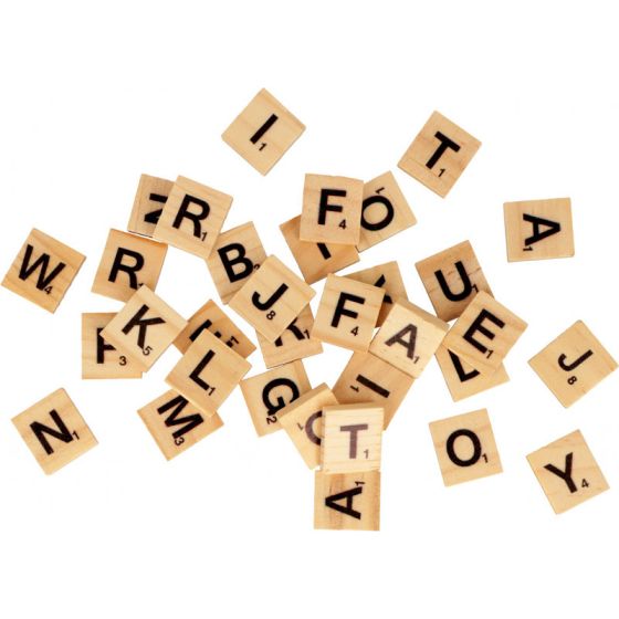 Lot lettres bois scrabble Artemio Color'i
