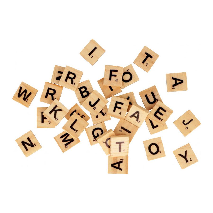 Lot lettres bois scrabble Artemio Color'i
