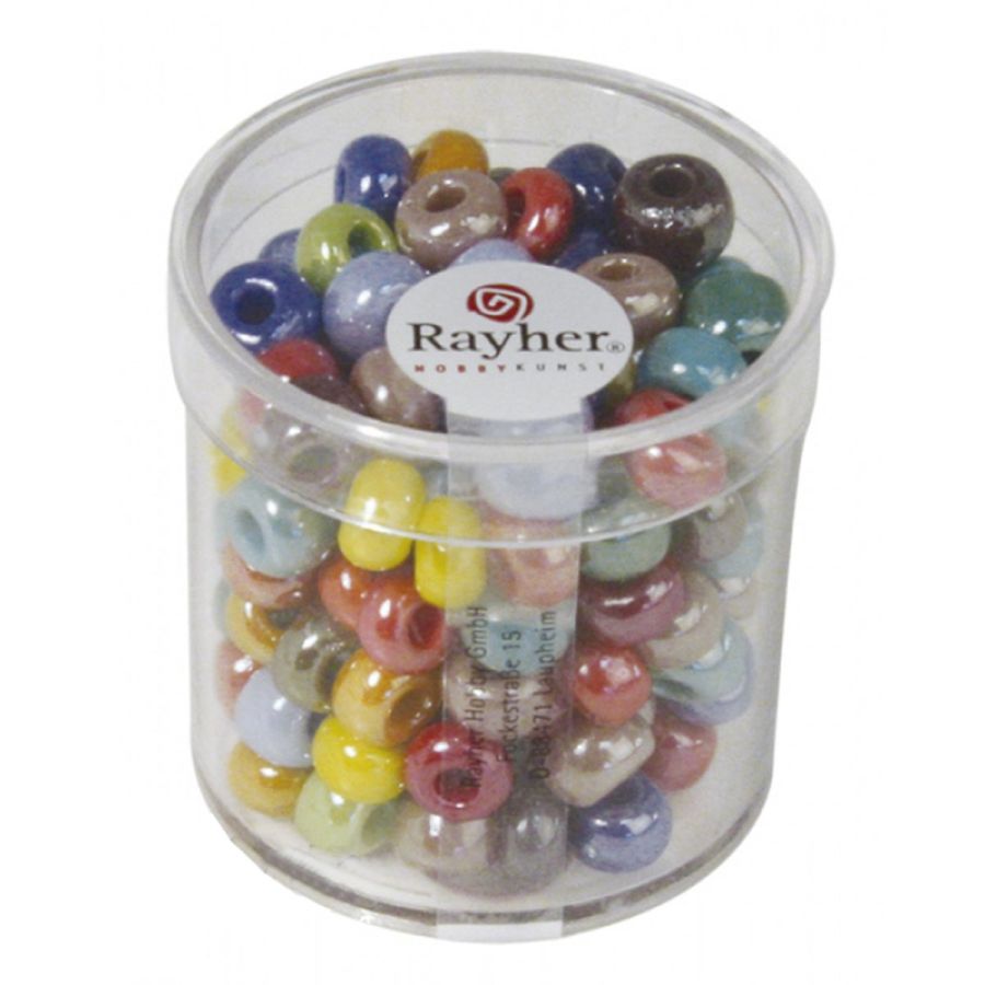Perles en verre opaques Rayher Color'i
