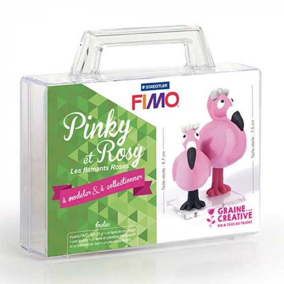 KIT FIGURINE FIMO PINKY & ROSY 