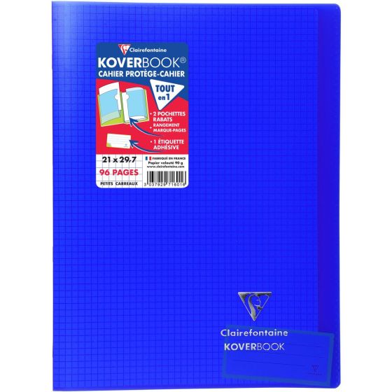 CAHIER KOVERBOOK TRANSPARENT 96 PAGES 21 X 29,7 CM IM#11432