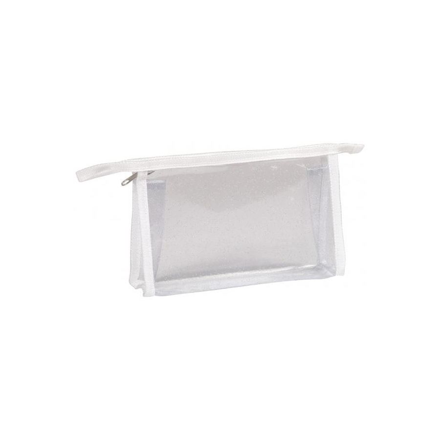 FANTAISIE TROUSSE RECTANGULAIRE TRANSPARENTE 22 X 4 X 14 CM