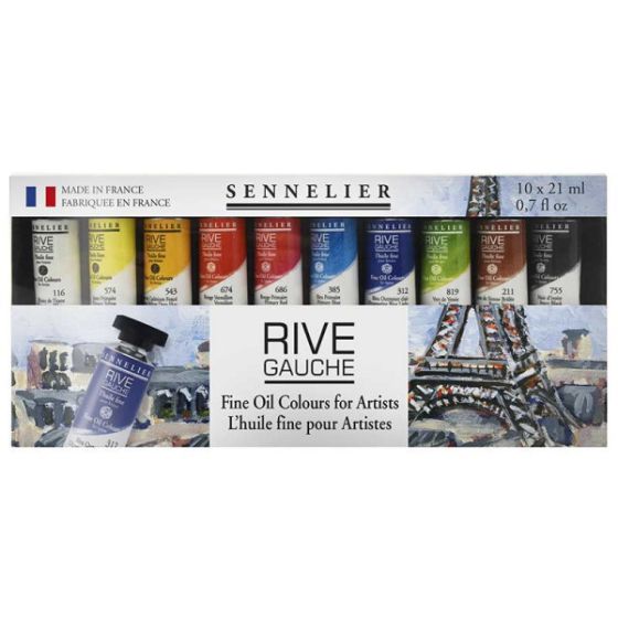 PEINTURE A L 'HUILE 12 TUBES 100% Made in France - Vacances Françaises