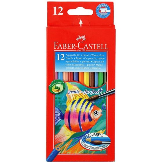 ETUI 12 CRAYONS AQUARELLABLES + PINCEAU IM#1214