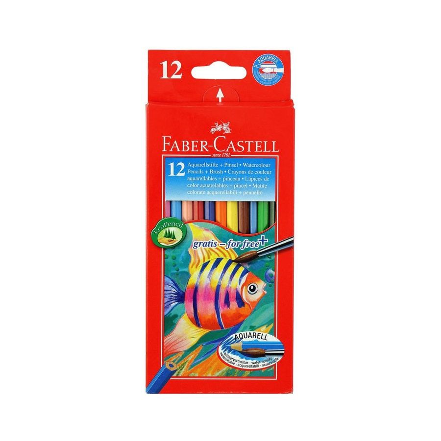 ETUI 12 CRAYONS AQUARELLABLES + PINCEAU IM#1214