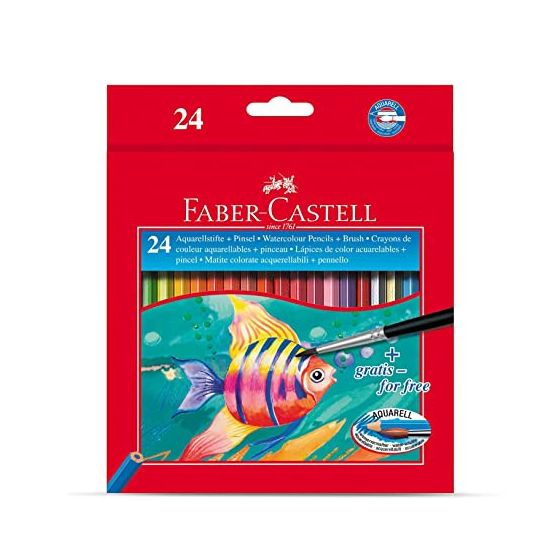 ETUI 24 CRAYONS AQUARELLABLES + PINCEAU IM#1215