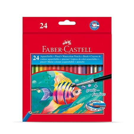 ETUI 24 CRAYONS AQUARELLABLES + PINCEAU IM#1215