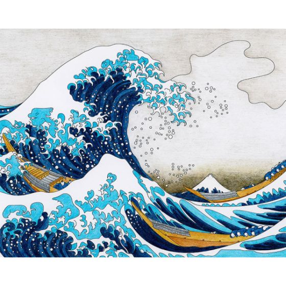 Vague d'hokusai Diamond painting Color'i