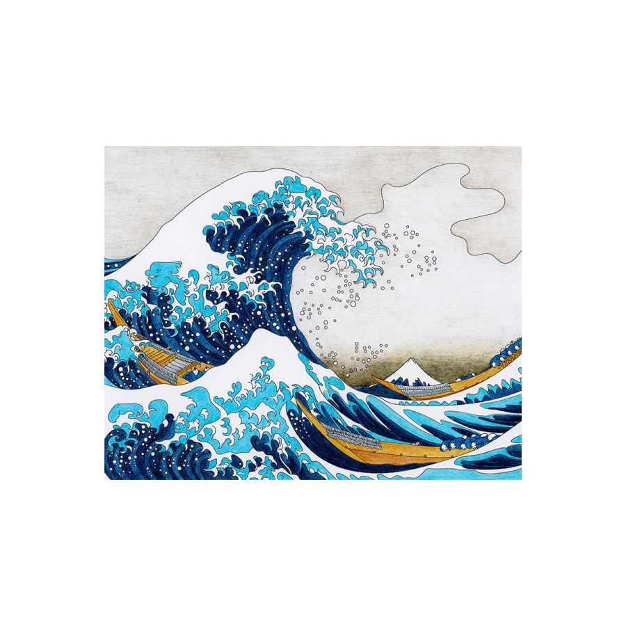 Vague d'hokusai Diamond painting Color'i