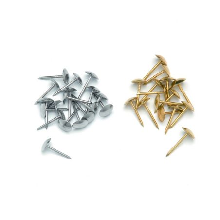 50 CLOUS TAPISSIER 15MM ARGENT IM#1247