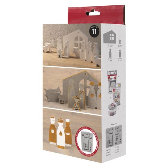 Moules silicone crèche Rayher Color'i