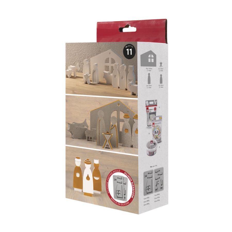 Moules silicone crèche Rayher Color'i