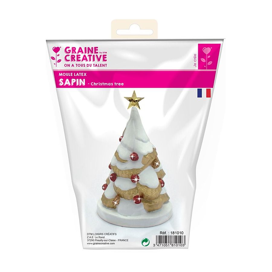 Moule latex sapin noel Graine créative Color'i