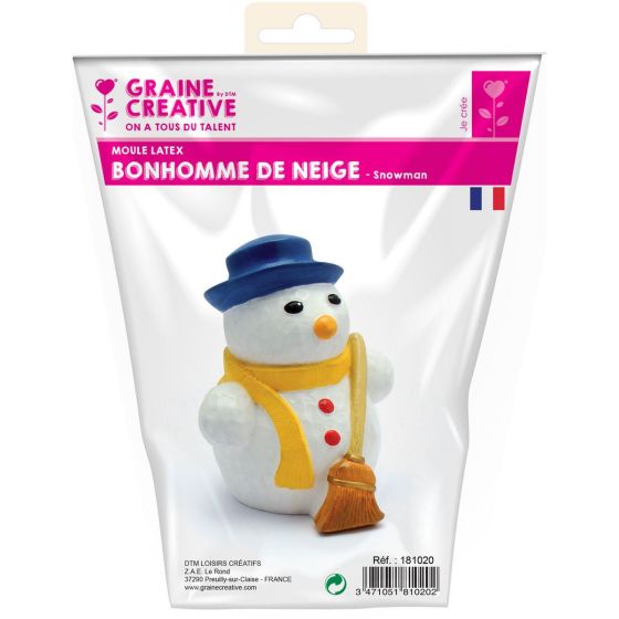Moule latex bonhomme de neige Graine créative Color'i