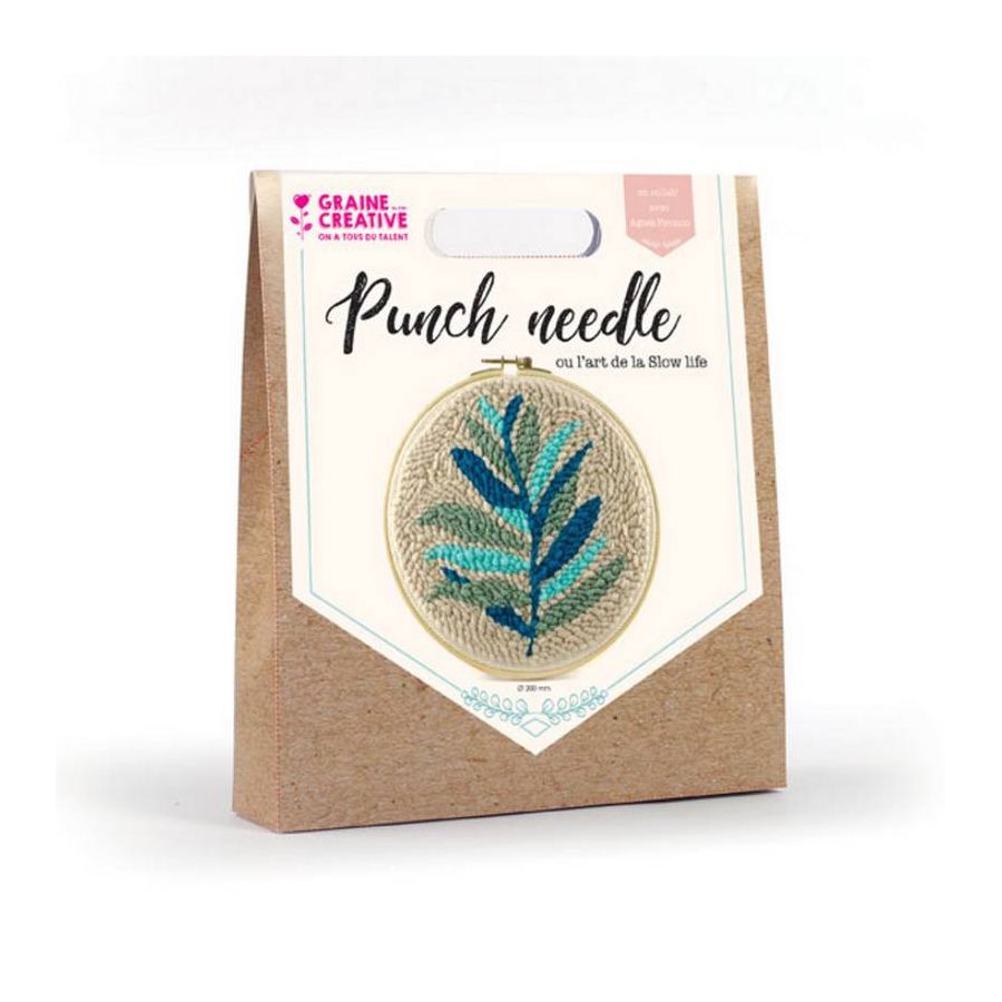 KIT PUNCH NEEDLE FEUILLAGE KIT PUNCH NEEDLE FEUILLAGE