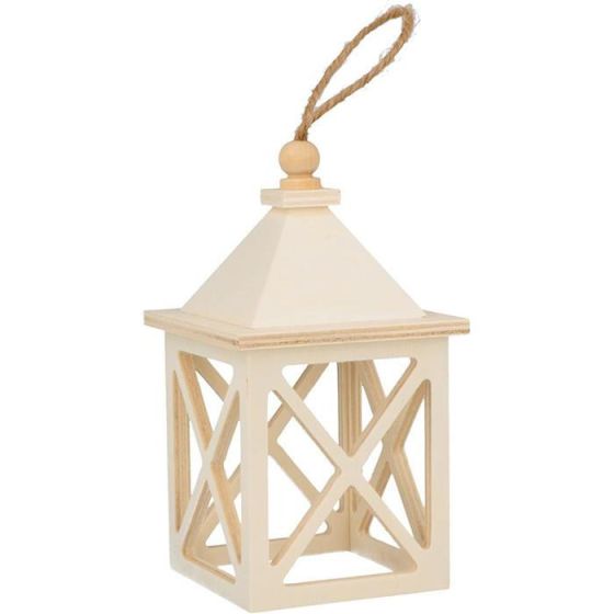 Mini lanterne en bois Artemio Color'i