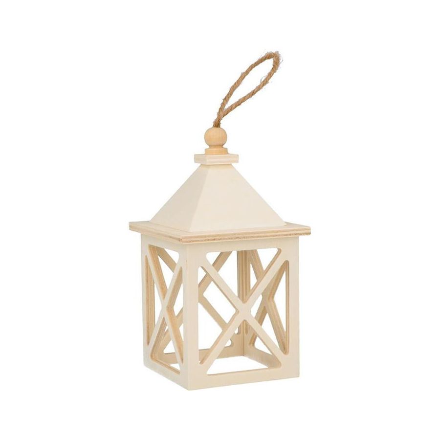 Mini lanterne en bois Artemio Color'i