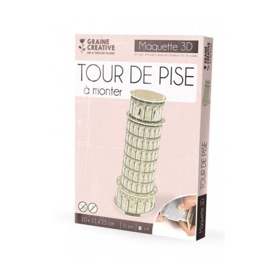 Maquette tour de pise Graine créative Color'i