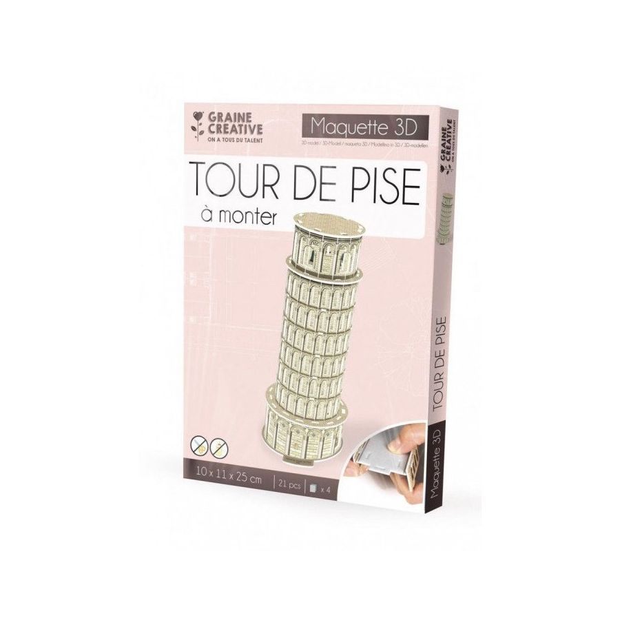 Maquette tour de pise Graine créative Color'i