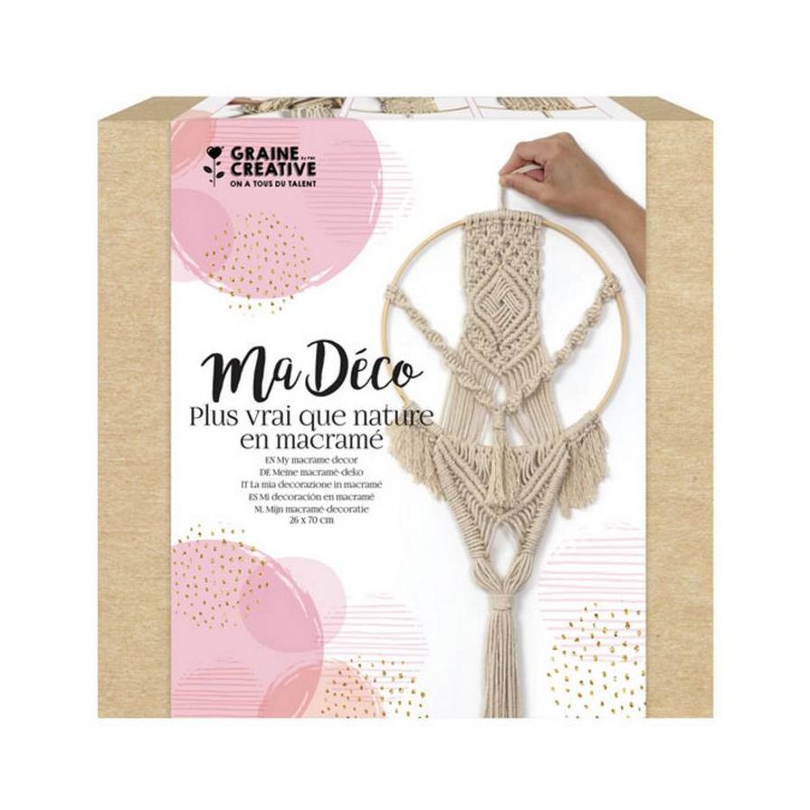 KIT MACRAME SUSPENSION CERCLE KIT MACRAME SUSPENSION CERCLE