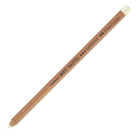 CRAYON DE COULEUR PASTEL PITT FABER-CASTELL Couleur:101 BLANCIM#13982