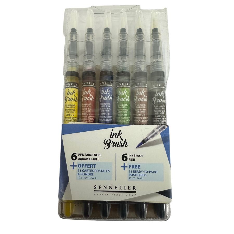 Pinceaux ink brush classiques Sennelier Color'i