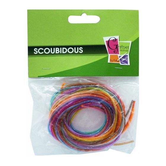 SACHET 12 SCOUBIDOUS PAILLETTES IM#1417
