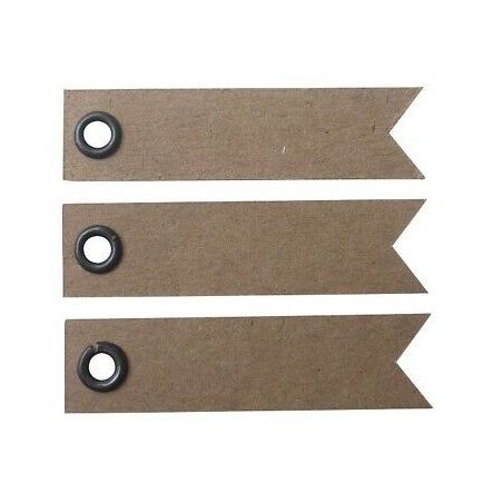 ETIQUET. OEILLET KRAFT 50X12 IM#1421