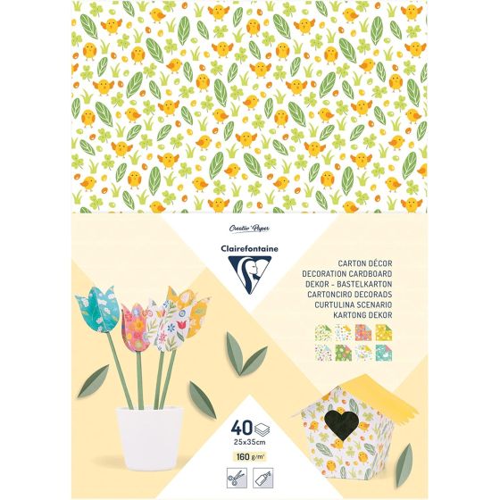 40 feuilles carton Clairefontaine Color'i