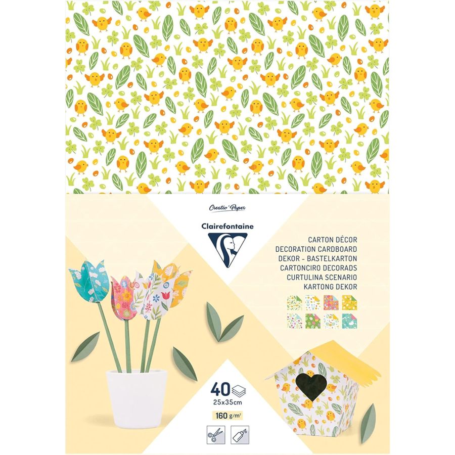 40 feuilles carton Clairefontaine Color'i
