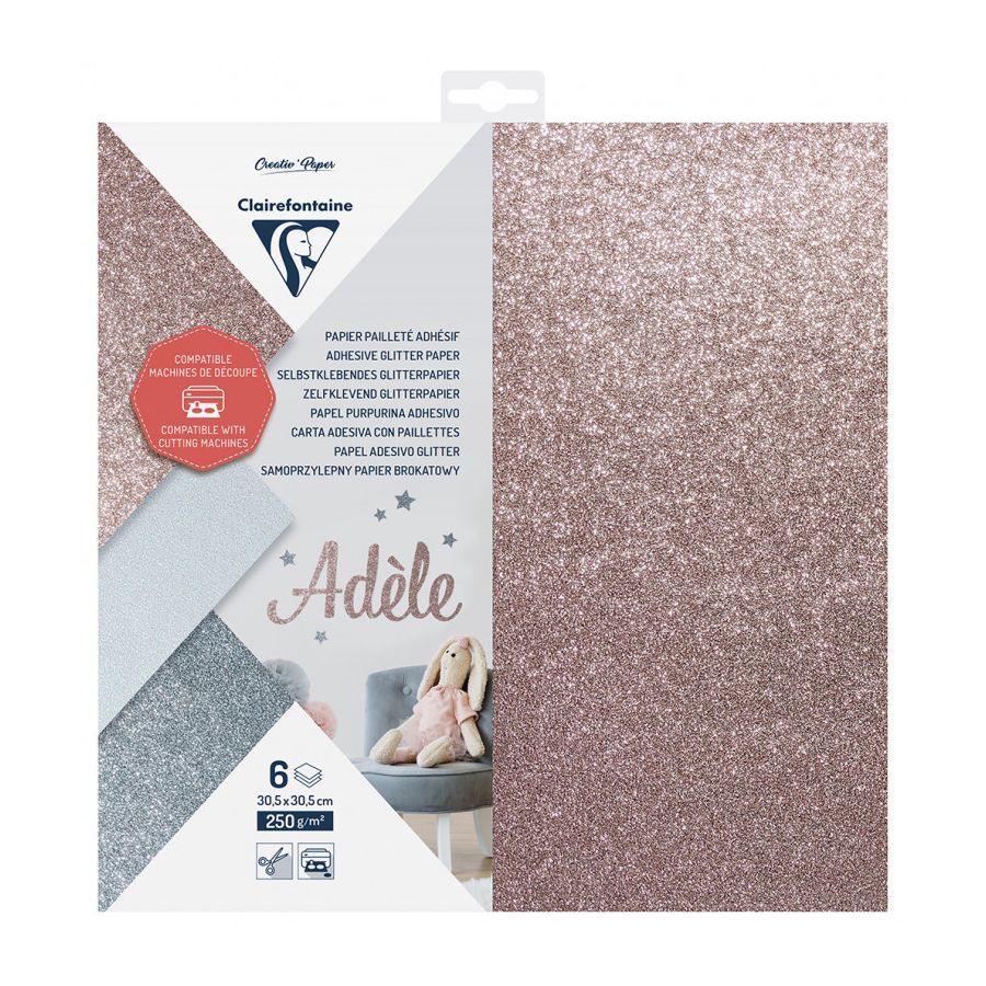 Feuilles papier pailleté Clairefontaine Color'i
