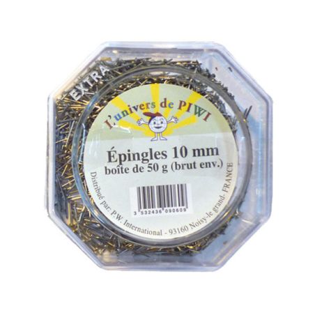 BOITE 50G EPINGLES 10MM IM#1440