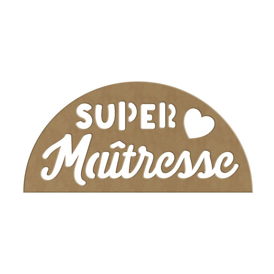SUPPORT BOIS SUPER MAITRESSE - 6 MM - 24x12 CM